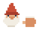 Tomte is raising a tankard